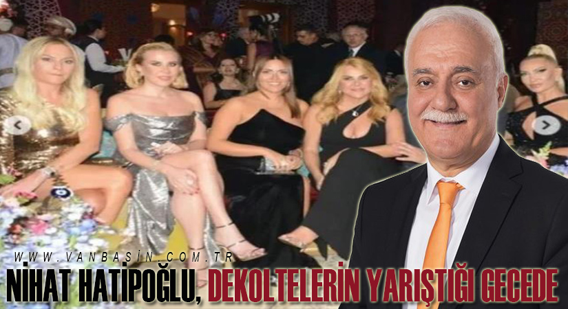 Nihat Hatipoğlu, dekoltelerin yarıştığı gecede