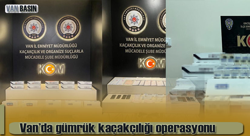 Van’da gümrük kaçakçılığı operasyonu
