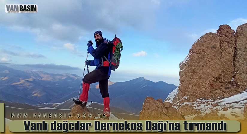 Vanlı dağcılar Dernekos Dağı’na tırmandı