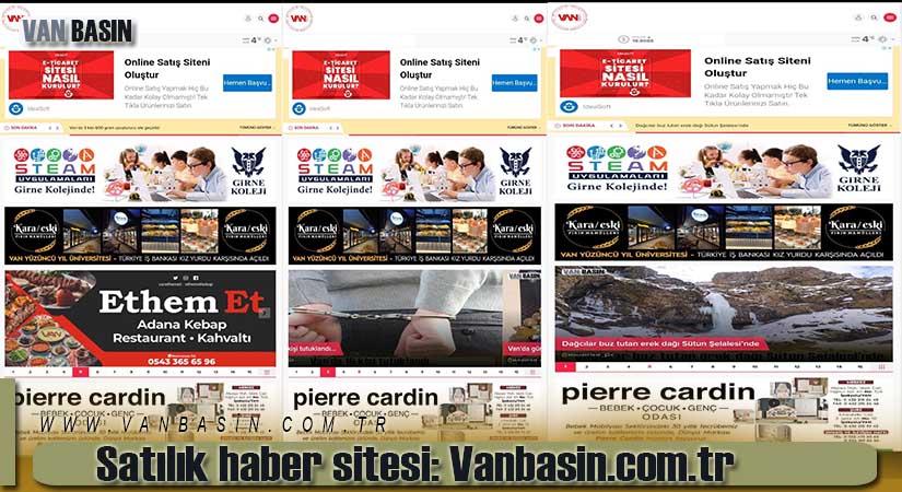 Satılık haber sitesi: Vanbasin.com.tr