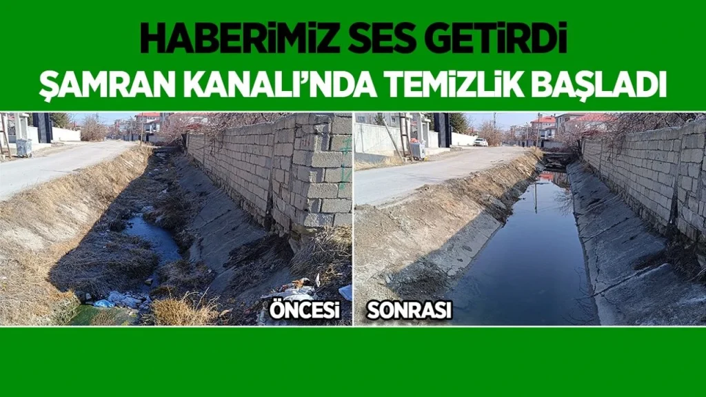 DSİ hatırladı! Şamran Kanalı’nda temizlik başladı