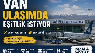VAN’DA ULAŞIMDA MAĞDURİYET : “EŞİT UÇUŞ HAKKI İSTİYORUZ”